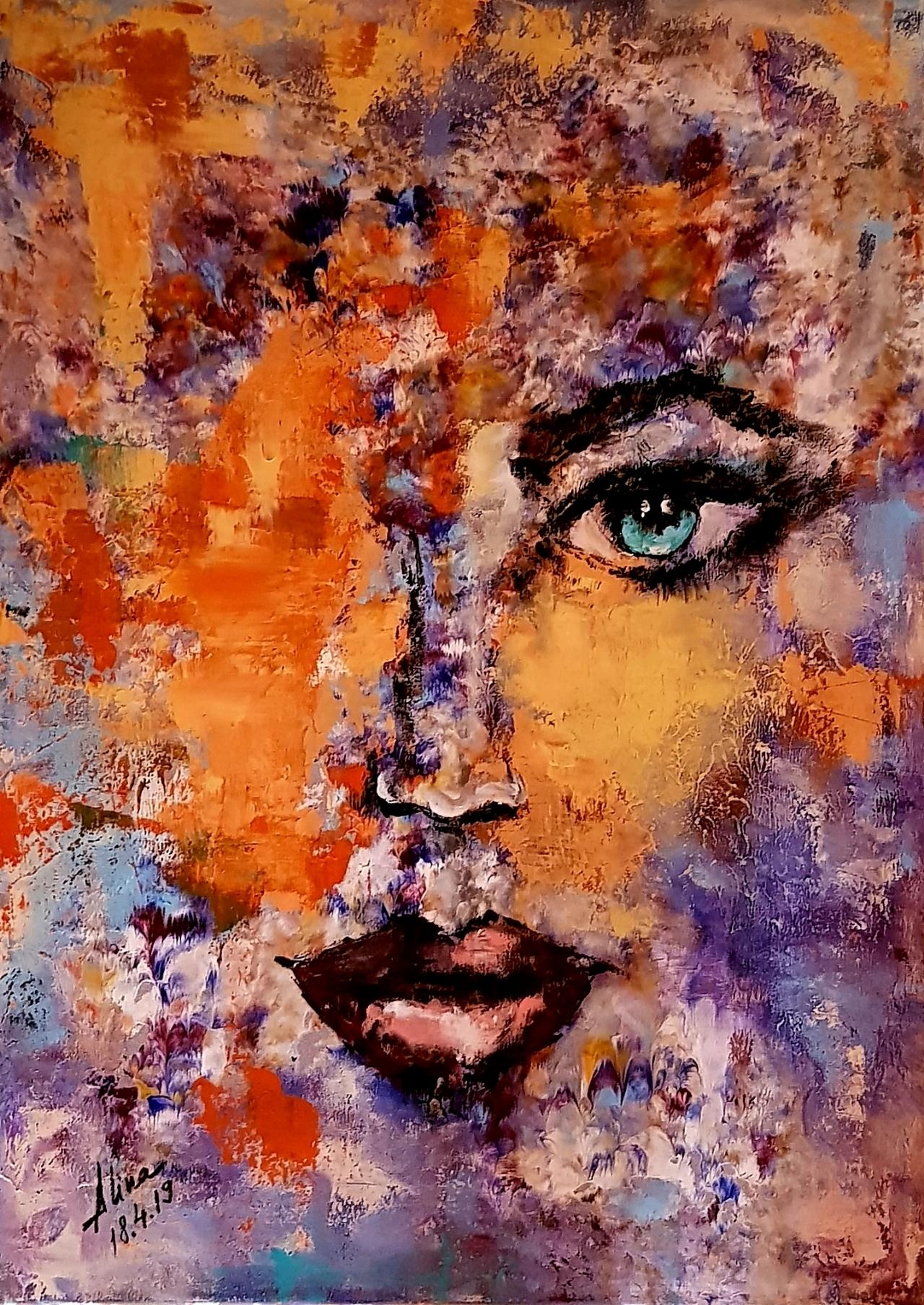 ArteDiAlina.com painting: I'm watching you